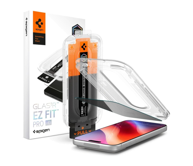 Spigen Glass tR EZ Fit Pro HD (Privacy) 1 Pack do iPhone 18 Pro Max - 1586470 - zdjęcie